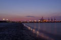 GdaÃâska, Poland, the Baltic Sea - Stogi Beach after sunset